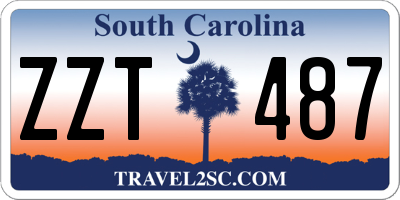 SC license plate ZZT487