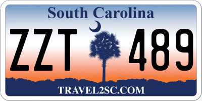 SC license plate ZZT489