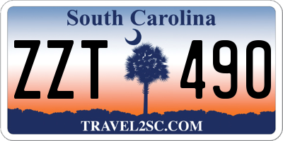SC license plate ZZT490
