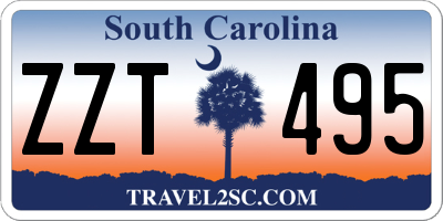 SC license plate ZZT495