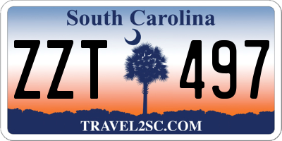 SC license plate ZZT497