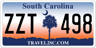 SC license plate ZZT498