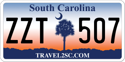 SC license plate ZZT507