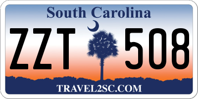 SC license plate ZZT508