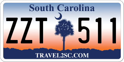 SC license plate ZZT511