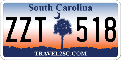 SC license plate ZZT518