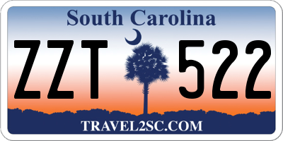 SC license plate ZZT522