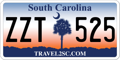 SC license plate ZZT525