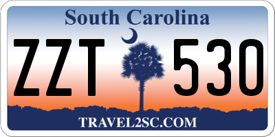 SC license plate ZZT530