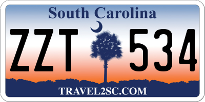 SC license plate ZZT534