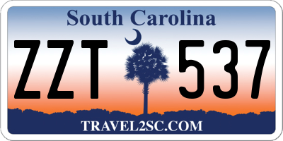 SC license plate ZZT537
