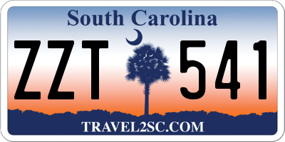 SC license plate ZZT541