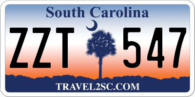 SC license plate ZZT547