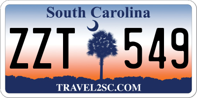 SC license plate ZZT549