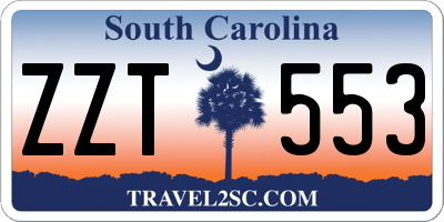 SC license plate ZZT553