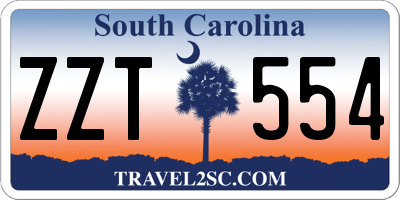 SC license plate ZZT554