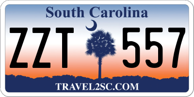 SC license plate ZZT557