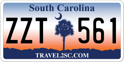 SC license plate ZZT561