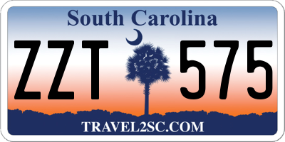 SC license plate ZZT575