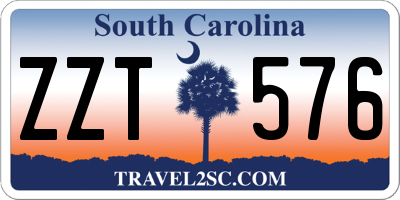 SC license plate ZZT576