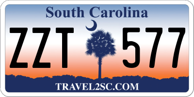 SC license plate ZZT577