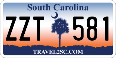 SC license plate ZZT581