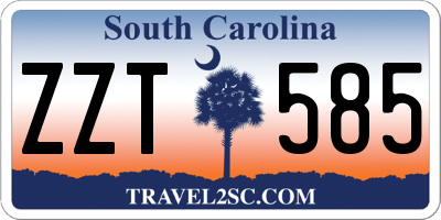 SC license plate ZZT585