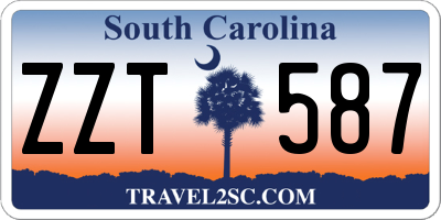 SC license plate ZZT587