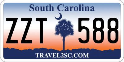 SC license plate ZZT588