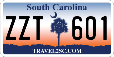 SC license plate ZZT601