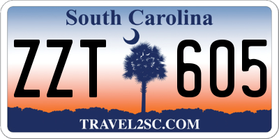SC license plate ZZT605