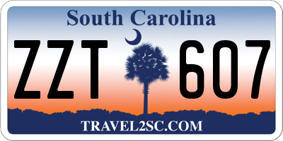 SC license plate ZZT607