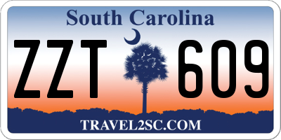 SC license plate ZZT609