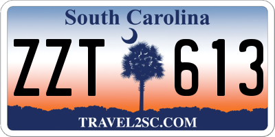 SC license plate ZZT613