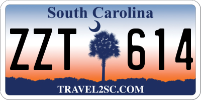 SC license plate ZZT614