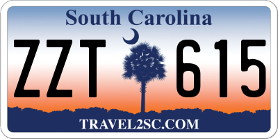 SC license plate ZZT615