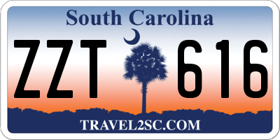 SC license plate ZZT616