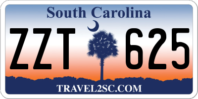 SC license plate ZZT625