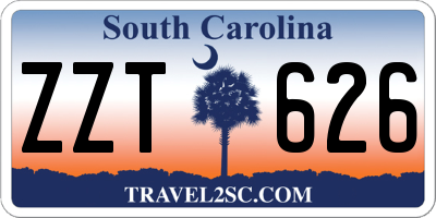 SC license plate ZZT626