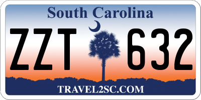 SC license plate ZZT632