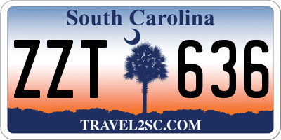 SC license plate ZZT636