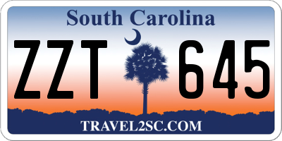 SC license plate ZZT645