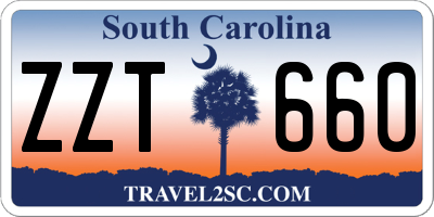 SC license plate ZZT660