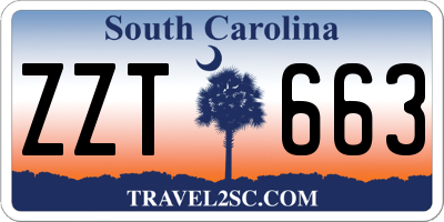 SC license plate ZZT663