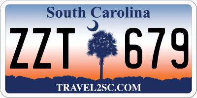 SC license plate ZZT679