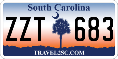 SC license plate ZZT683