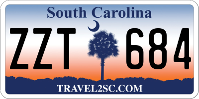 SC license plate ZZT684