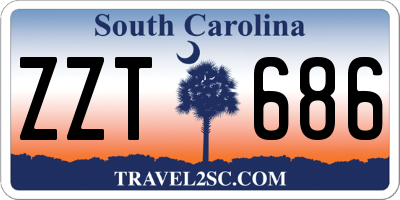 SC license plate ZZT686