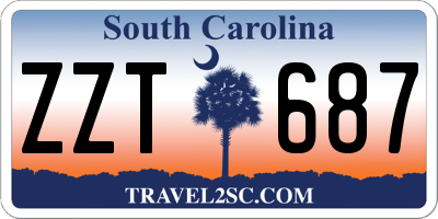 SC license plate ZZT687