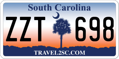 SC license plate ZZT698